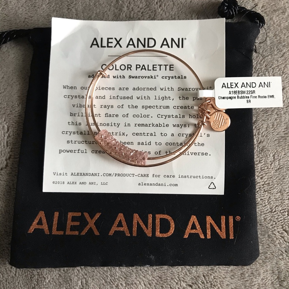 Champagne bubbles Alex & Ani bracelet